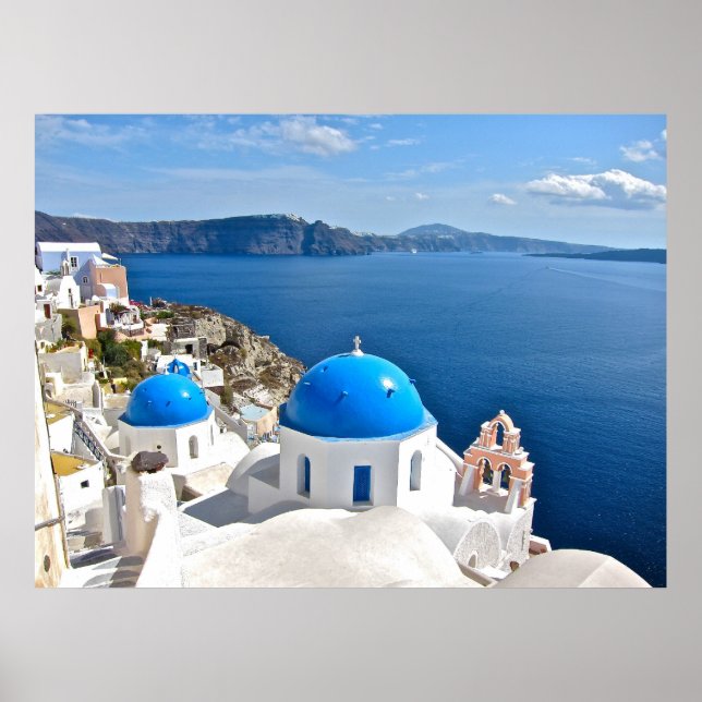 Póster Canvas Santorini (Frente)