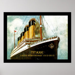 Póster Canvas titânicas do aniversário do RMS 100th