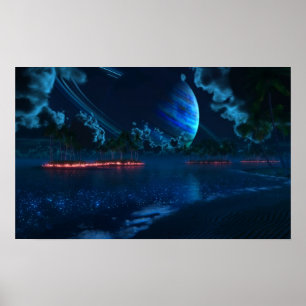 Póster Canvas tropicas da noite de Thetis