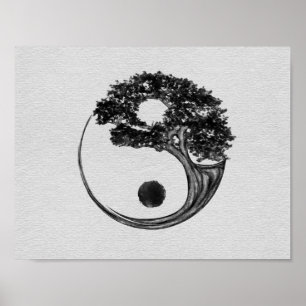 Poster Canvas Yin Yang Tree