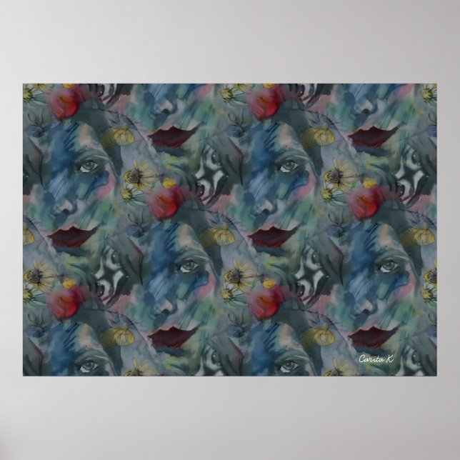Poster Canvastavla Sarah Rubellite (Frente)