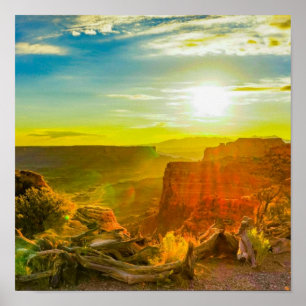 Poster Canyon lands National Park Moab Utah