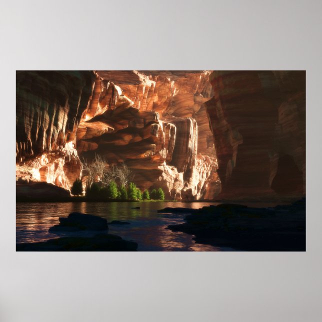 Póster Canyon Pintado (Frente)