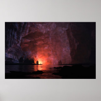 Póster Canyon Pintado (Noite)