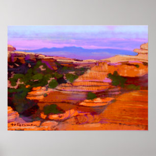 Poster Canyonlands, EUA que PINTAM o ©TR FORSMAN