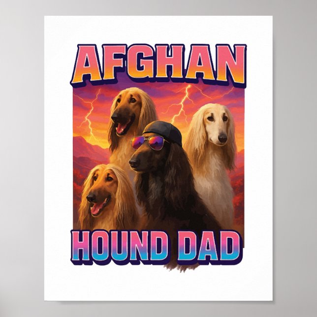 Poster Cão Afegão (Frente)