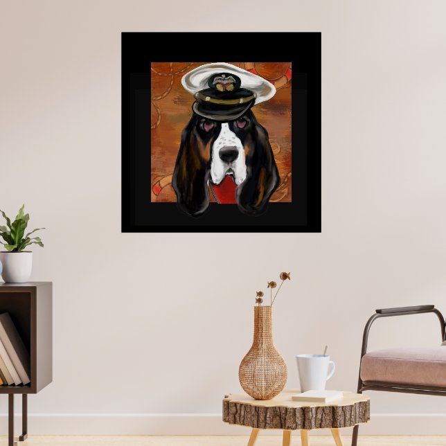 POSTER CÃO BASSET (Sala de Estar 3)