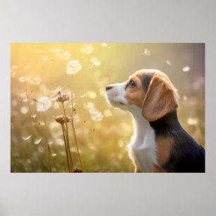Poster Cão-Beagle Pet Animal Tranquilo Pacável