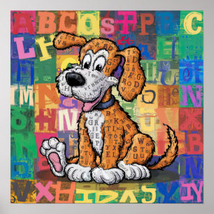 Poster Cão Cartoon