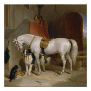 Póster Cão-cavalo Favoritos pintura arte Landseer