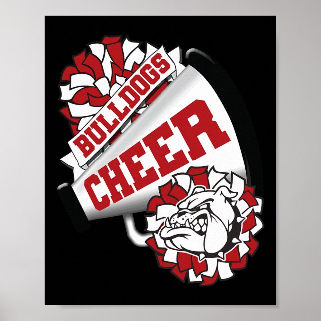 Poster Cão Cheer Ck Para Espírito Escolar Cheerleading  (Frente)