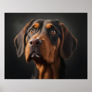 Poster Cão Coonhound