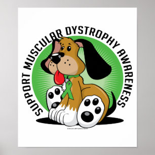 Póster Cão da distrofia muscular