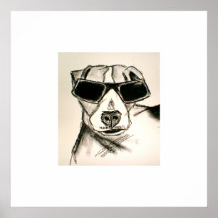 Póster Cão da rocha