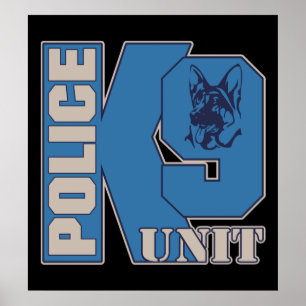 Póster Cão da unidade da polícia K9