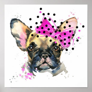 Poster Cão de Bull do francês de Cutie
