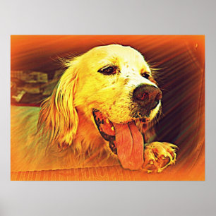 Poster Cão de caça do setter inglês