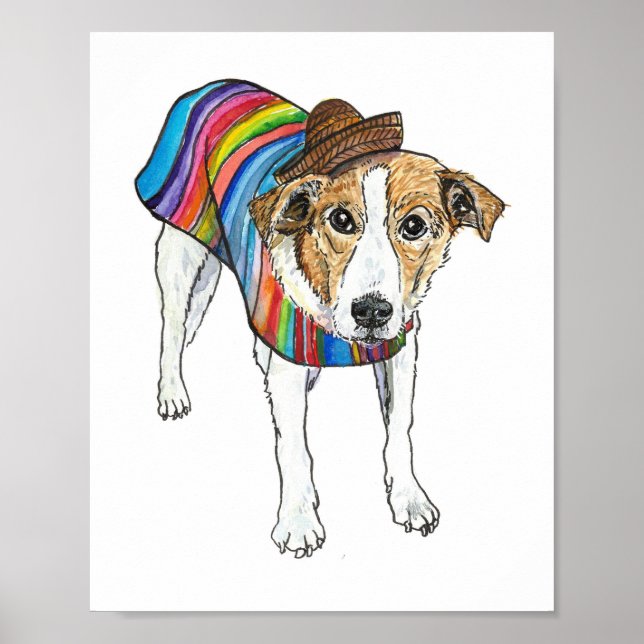 Poster Cão de margarida (Frente)