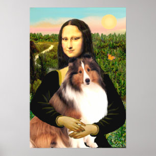 Póster Cão de Pastoreio de Shetland 7b - Mona Lisa