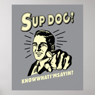 Poster Cão de S'up: Saiba o que eu sou Sayin