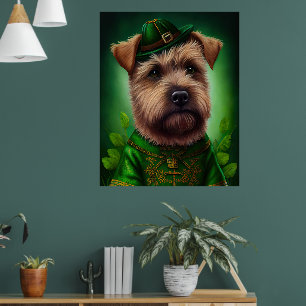 Poster Cão de Terapia da Baía de Chesapeake vestido para
