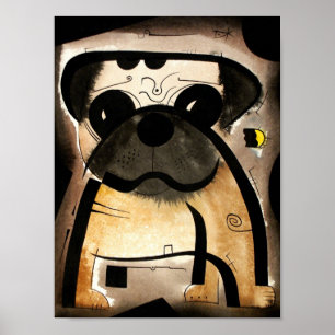 Póster Cão dk_2005aug8n do Pug