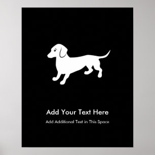 Póster Cão do Dachshund