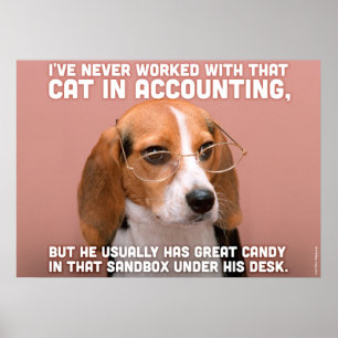 Póster Cão do negócio