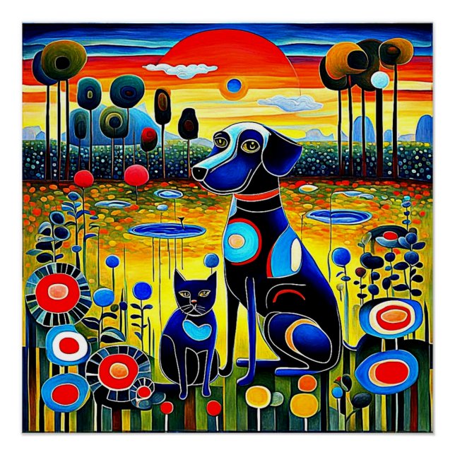 Póster Cão e Gato 1 (Frente)