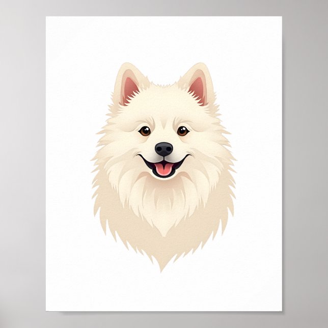 Poster Cão esquimó americano (Frente)