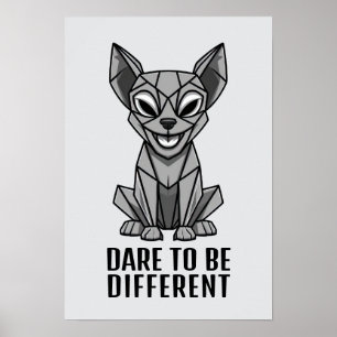 Poster Cão Geométrico