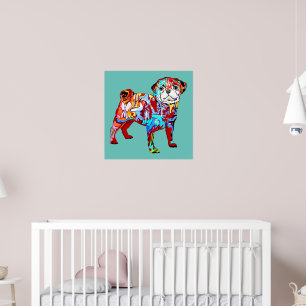 Póster cão grafite