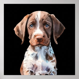 Poster Cão ilustrado e bonito