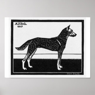 Poster Cão Julie de Graag