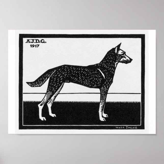 Poster Cão Julie de Graag (Frente)