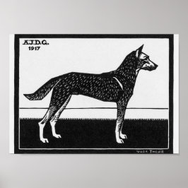 Poster Cão Julie de Graag