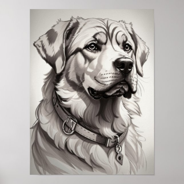 Poster Cão Labrador (Frente)