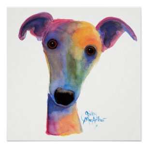 Póster Cão Nosey "amor perfeito" por Shirley MacArthur