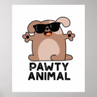 Cão Pawy Animal Funny Party Pun