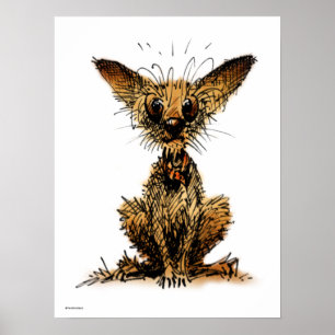 Póster Cão pequeno bonito