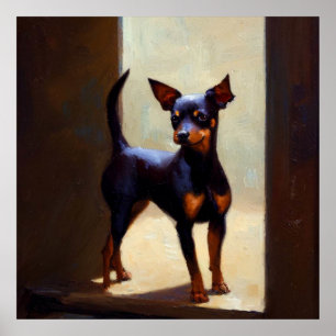 Poster Cão-Pinscher Miniatura