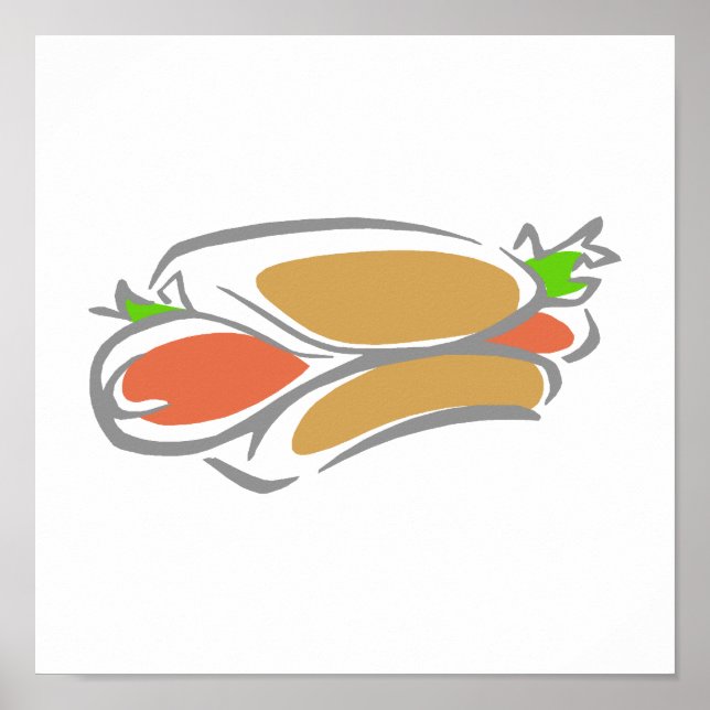 Póster Cão quente (Frente)