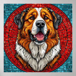 Poster Cão São Bernardo