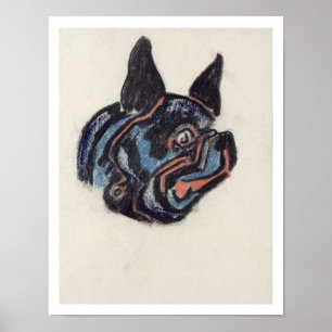 Poster Cão T35228 (pastel no papel)