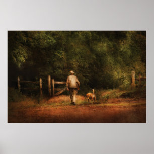 Poster Cão - Um homem e seu melhor amigo