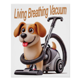 Póster Cão Vácuo Respirativo