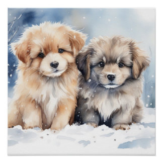Póster Cãozinho bonito