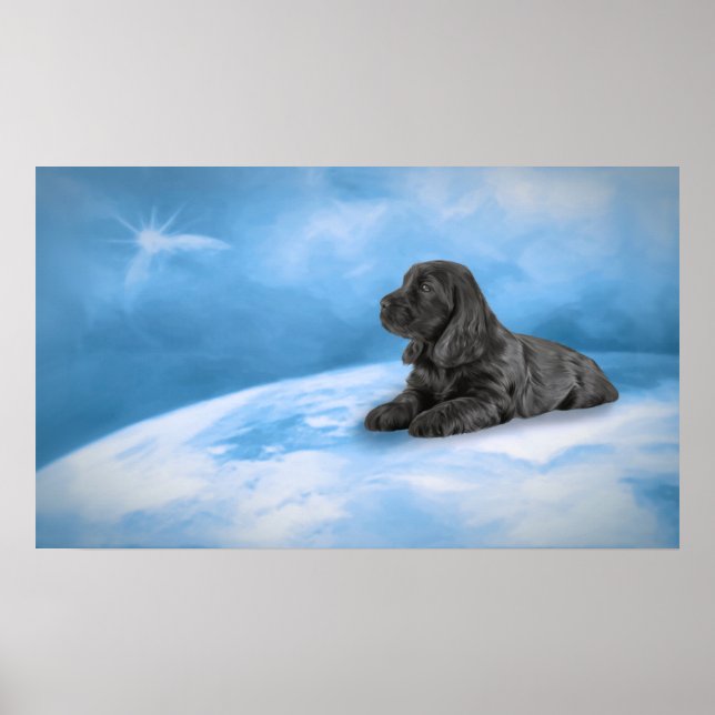 Poster Cãozinho de Cocker Spaniel Inglês (Frente)