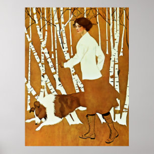 Poster Capa da ‘Garota Fadeaway’ de Coles Phillips: Passe