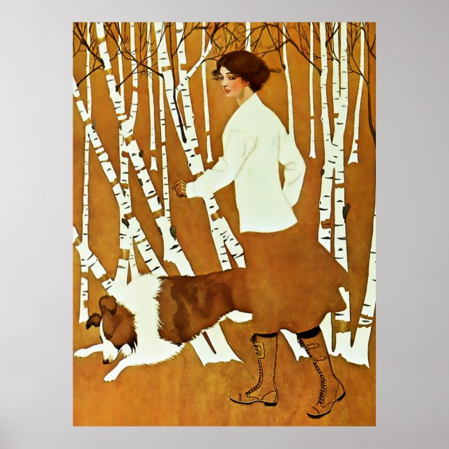 Poster Capa da ‘Garota Fadeaway’ de Coles Phillips: Passe (Frente)